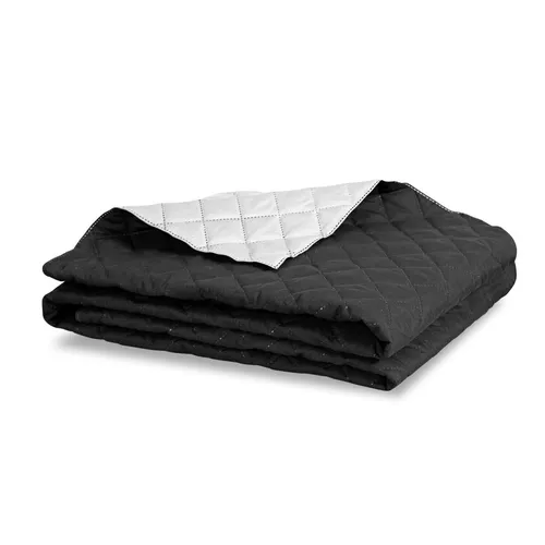 MEDICLINE Bettüberwurf - Doppelseitige Bettdecke in Schwarz - Bettdecken aus 100% Mikrofaser-Polyester, 220 cm x 200 cm, ideal für stilvolle Akzente und gemütliche Nächte.