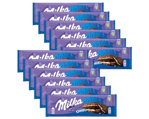MILKA Oreo Keks Schokolade 300g 12er Pack - Entdecken Sie die MILKA Oreo Keks Schokolade im praktischen 12er Pack. Die Kombination aus feiner Alpenmilchschokolade und knusprigen Oreo-Keksen sorgt für ein unvergleichliches Geschmackserlebnis.