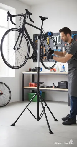 DMS® Fahrrad Montageständer FMS- in blau von DMS