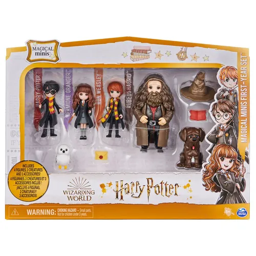 Spin Master 6062963 (20134879) - Wizarding World - Harry Potter - Magical Minis - Geschenkset mit 4 Figuren und Zubehörteilen