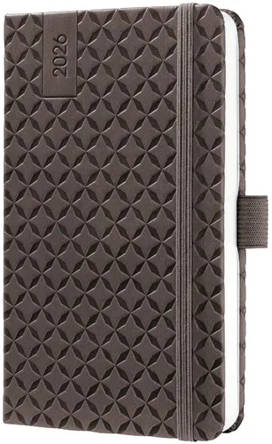 sigel Taschenkalender Jolie Flair 2026 Kunstleder A6 braun von SIGEL