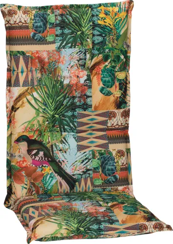 beo Gartenmöbelauflage Turin Hochlehner mehrfarbig BE743 - Hochwertige Gartenmöbelauflage für Hochlehner, 118 x 46 cm, schadstofffrei und waschbar. Perfekte Passform und elegantes Design für Komfort und Stil im Garten.