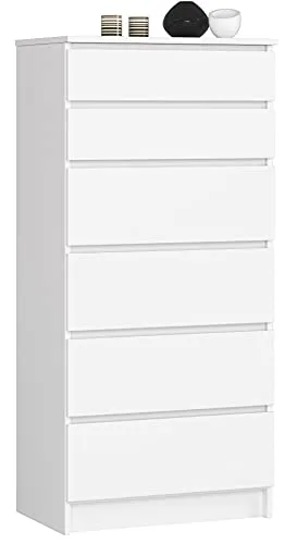 AKORD Kommode K60 mit 6 Schubladen – Modernes Design für Wohnzimmer & Büro