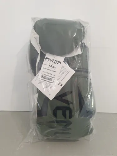 Venum Boxhandschuhe Elite Black/Khaki Grösse 14oz (1392-200)