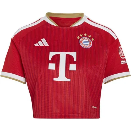 ADIDAS Damen Trikot FC Bayern 26/27 Home Cropped Jersey - Feiere den FC Bayern München mit diesem stilvollen, kürzer geschnittenen Trikot. Aus hochwertigem Material gefertigt, bietet es Komfort und eine moderne Silhouette. Ausgestattet mit Climacool-Technologie für ein angenehmes Tragegefühl.