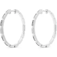 JETTE Damen-Creolen 925er Silber mit 72 Zirkonia in silber von JETTE