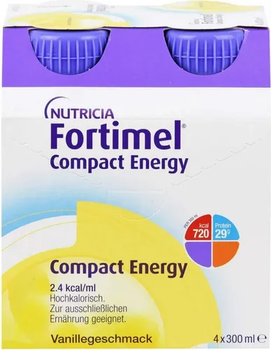 Fortimel Compact Energy Vanille 1200 ml - Nahrungsersatz für erhöhte Energiezufuhr, ideal zur Unterstützung bei unzureichender Nahrungsaufnahme, erhältlich auf www.aponeo.de