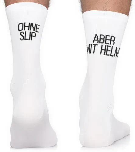 TODO Fahrradsocken Herren. Lustige Rennrad Socken Herren. Ohne Slip Fahrradsocken Lustig, Radsocken Männer (Ohne Slip Weiss 43-46)