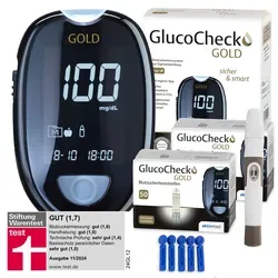 GlucoCheck GOLD Blutzuckermessgerät Set