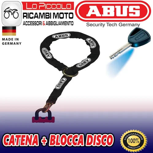 ABUS Schloss-Ketten-Kombi Granit Power XS 67/105HB50 + 12KS120 - Motorradschloss mit ABUS-Sicherheitslevel 16 für optimalen Schutz. Die 12 mm starke Kette schützt vor Lackschäden und bietet hohe Sicherheit dank gehärtetem Stahl und XPLUS Zylinder.