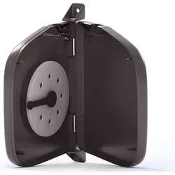 BAUHELD® Rolladen Gurtwickler Aufputz Mini [Ohne Gurt] Aufklappbar für Rolladengurt 14mm - Braun - Braun