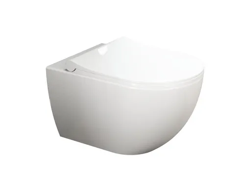 Aqua Bagno Tiefspül-WC Softclose - Wandhängend mit spülrandlosem Design - WC-Becken mit Softclose-Funktion für leisen Komfort, spülrandlos für optimale Hygiene und einfache Reinigung. Perfekt für modernes Badezimmer!