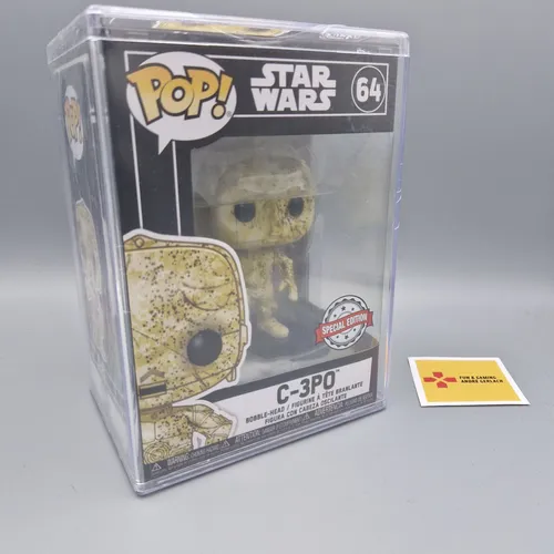 Funko Pop Star Wars C-3PO 64 inkl. Hardcase - Aufstellfigur aus Vinyl, originalverpackt und perfekt für Sammler, ideal für Star Wars Fans