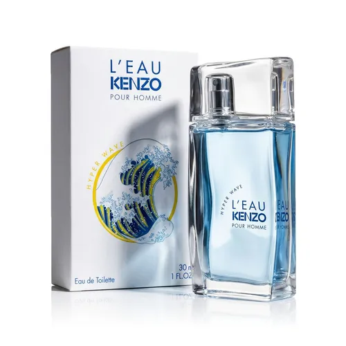 Kenzo L'Eau Kenzo Pour Homme Hyper Wave Eau De Toilette 30 ml - Erfrischendes Eau de Toilette für Männer mit spritziger Mandarinen-Note, maritime Akzente und ideal für aktive Lebensstile. Perfekt für jeden Anlass.