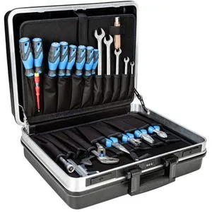 Gedore Werkzeugsortiment 100-teilig + Koffer - 1041-002 - Werkzeugsätze, umfassendes 100-teiliges Set für professionelle Anwendungen, ideal für Handwerker und Heimwerker.