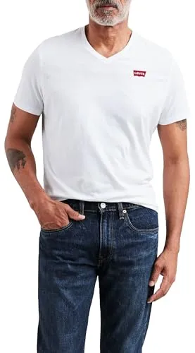 Levi's Herren Orig Hm Vneck T-Shirt,Weiß,