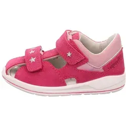 Superfit Lauflernschuh Rosa/Rot Größe 22 - Babyschuhe aus Veloursleder, ideal für die ersten Schritte mit praktischem Klettverschluss und einer Absatzhöhe von nur 1 cm.