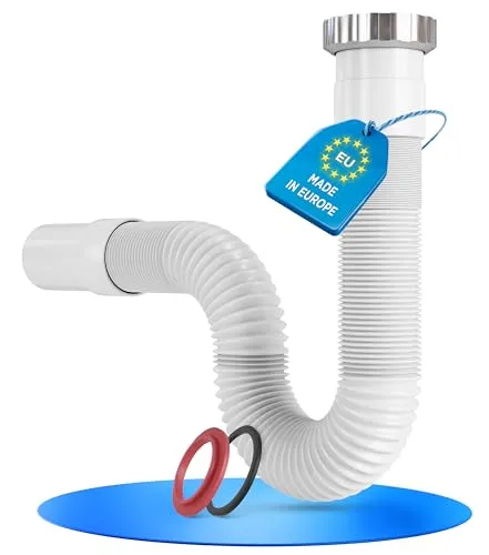 LOBENSWERK Siphon Küchenspüle mit hochwertiger Aluminium Mutter