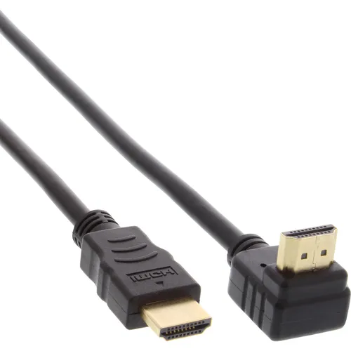 HDMI™ High Speed mit Ethernet Kabel Stecker zu Stecker gewinkelt schwarz 1,5m