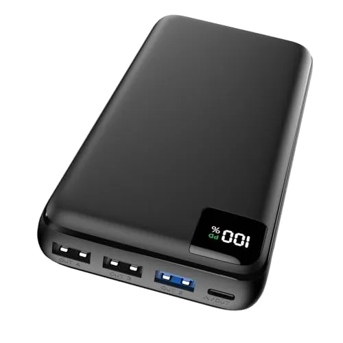 Bilivein Power Bank 27000mAh - Tragbares Ladegerät mit 22,5W Schnellladung - Externe Handyakkus mit 27000mAh Kapazität: Lädt iPhones bis zu 6 Mal. 22,5W Power-Delivery für blitzschnelles Aufladen. 4 Geräte gleichzeitig laden, ideal für unterwegs!