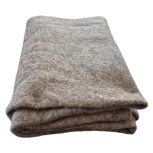 naturling Unkrautschutzmatte aus Schafwolle 100cm Breite in braun von naturling