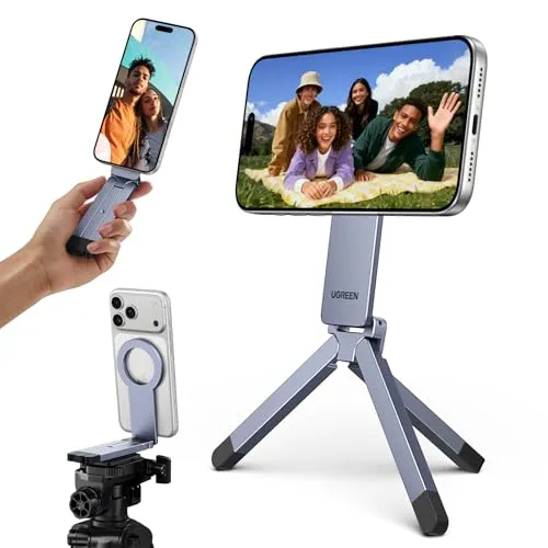 UGREEN Magnetisches Handy Stativ – Multifunktionaler Selfie-Stick mit Aluminium und 1/4