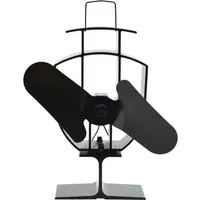 vidaXL Wärmebetriebener Kaminventilator – Stromloser Ofenventilator aus eloxiertem Aluminium - Aschesauger: Effektiver Kaminventilator zur Wärmeverteilung, leise im Betrieb und sofort einsatzbereit ohne Montage.
