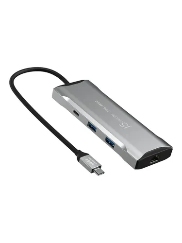 j5create JCD393-N 4K60 Elite USB-C Mini Dock - Weiteres Notebook-Zubehör mit 10Gbps Datenübertragung, ideal für hochauflösende 4K60 Videoausgabe und leistungsstarke 100W Ladefunktion.