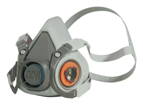 3M Doppelfiltermaske 6200, Größe M - 7000146847 - Halbmasken mit komfortablem Sitz und hoher Filtrationseffizienz für optimalen Schutz bei der Arbeit oder in der Freizeit.