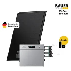Balkonkraftwerk 900 Watt Komplettset mit Zendure Solarflow 2400 Pro - Effizientes Balkonkraftwerk mit bifazialen Solarmodulen (900 W) und 2,4 kWh Stromspeicher. Ideal für nachhaltige Energieerzeugung und einfache Installation auf Bitumendächern.