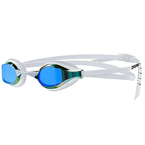 ZAOSU Z-Elite Mirror Schwimmbrille - Hochwertige Wettkampf-Schwimmbrille mit verspiegelten Gläsern, UV-Schutz und Anti-Beschlag für optimale Sicht und Komfort. Ideal für Erwachsene, Unisex sowie Kinder und Jugendliche.