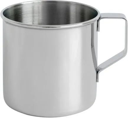 BasicNature Zebra Edelstahlbecher, 0,5L