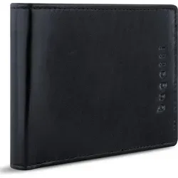 Bugatti Portemonnaie Romano Schwarz mit RFID Schutz - Geldbörse für Herren aus hochwertigem Leder, mit RFID-Blockierung für sicheren Schutz Ihrer Kreditkarten und einem eleganten, schlichten Design.