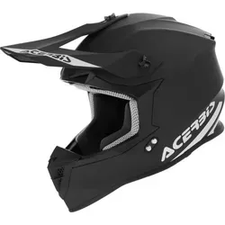 Acerbis Linear Motocrosshelm Schwarz/Weiß M - Robuster Off-Road Helm mit Thermoplastischer Außenschale, hypoallergenem Innenmaterial und Doppel-D Ring Verschluss. Ideal für maximalen Komfort und Sicherheit beim Fahren.
