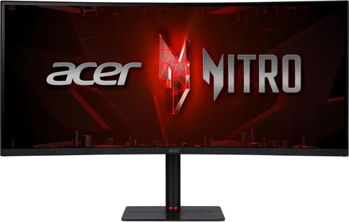 Acer Nitro XV345CUR - 34 Zoll Curved Gaming-Monitor, Ultra WQHD, 180 Hz, 1 ms Reaktionszeit, ideal für immersive Spielerlebnisse