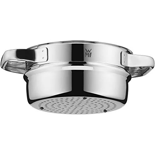 WMF Compact Cuisine Gemüse- und Kartoffeldämpfer 24 cm - Dampf- und Dünsteinsatz aus hochwertigem Cromargan Edelstahl, perfekt für schonendes Garen von Gemüse und Kartoffeln mit minimalem Fettgehalt.