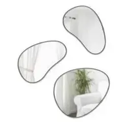 Umbra Spiegelset Titan – Vielseitiger Wandspiegel in grau von Umbra