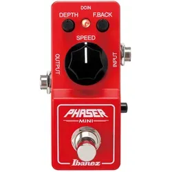 Ibanez Phaser Mini Pedal - Effektgerät für E-Gitarre - Kompaktes Phaser-Effektgerät, ideal für kreative Klanggestaltung und vielseitige Sounds auf der Bühne oder im Studio.