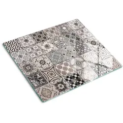 Schneidbrett Glas 60x52 cm - Hitzebeständig und Antibakteriell - Arbeits- & Kochplattenabdeckung aus gehärtetem, plastikfreiem Glas. Antibakteriell und hitzebeständig für maximale Hygiene und Langlebigkeit in Ihrer Küche.