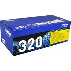 Brother TN-320Y Gelb Toner - Original Toner für ca. 1.500 A4-Seiten, ideal für Brother Drucker DCP und HL-Serie, sorgt für brillante Druckqualität.