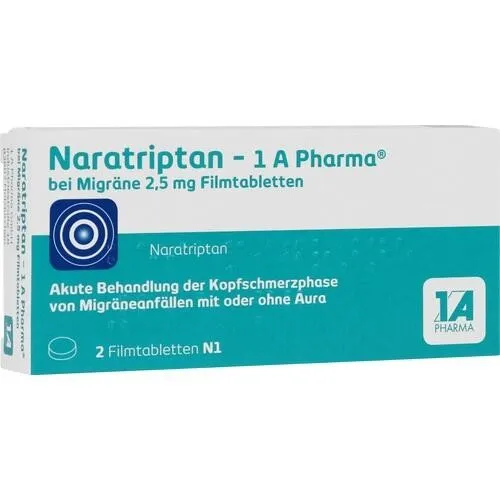 NARATRIPTAN-1A Pharma 2,5 mg Filmtabletten von 1 A Pharma GmbH