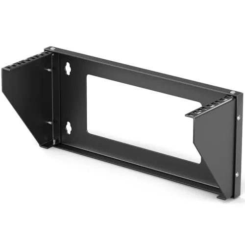hb-digital 19 Zoll 3 HE Vertikal Rack Halter – Wandmontage & Untertisch 3 U Schwerlast Netzwerk-Rackhalter für Server Switch & Patchpanel Maximale Stabilität Platzsparend Profi Installationen