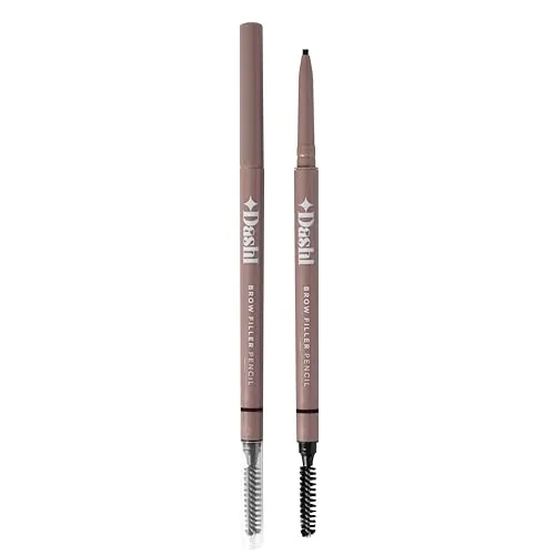 DASHL Brow Filler Pencil, Micro Eyebrow Pencil, Ultra-Slim Precision, Long-Lasting, 100% Vegan (Granite)