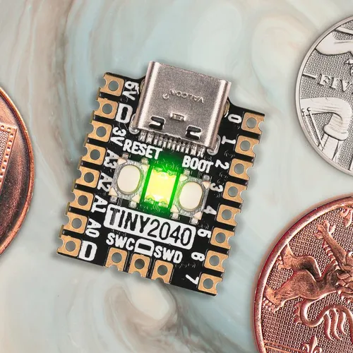 Pimoroni Tiny 2040, RP2040 Mikrocontroller-Board, 8MB Flash, ohne Header