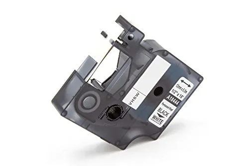 vhbw Schriftband-Kassette Vinyl 12mm kompatibel mit Etikettendrucker Dymo Rhino 1000, 3000, 4200, 5000, 5200, 6000 Ersatz für 18444