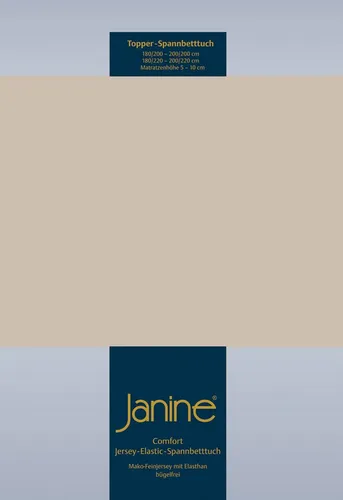 Janine Spannbettlaken TOPPER 5001 in braun von Janine
