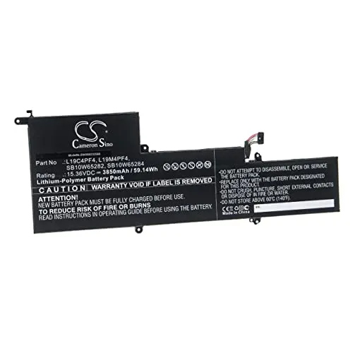 vhbw Akku Ersatz für Lenovo 5B10W65273, 5B10W65276, 5B10W65297, L19C4PF4, L19M4PF4 für Notebook (3850mAh, 15,36V, Li-Polymer)