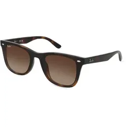 Ray-Ban RB4420 Unisex-Sonnenbrille - Sportbrillen mit braunem Vollrand aus Kunststoff und hochwertigen Polycarbonat-Gläsern für optimalen UV-Schutz und stilvollen Look.
