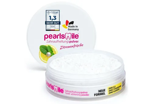 PearlSmile Zahnaufhellungspulver ohne Fluorid von PearlSmile