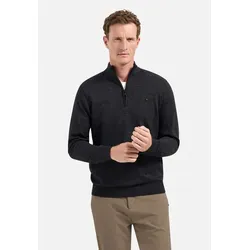 NO EXCESS Troyer - Strickpullover - Pullover - Pullover Half Zip 2 Coloured Melange grau XL (54)